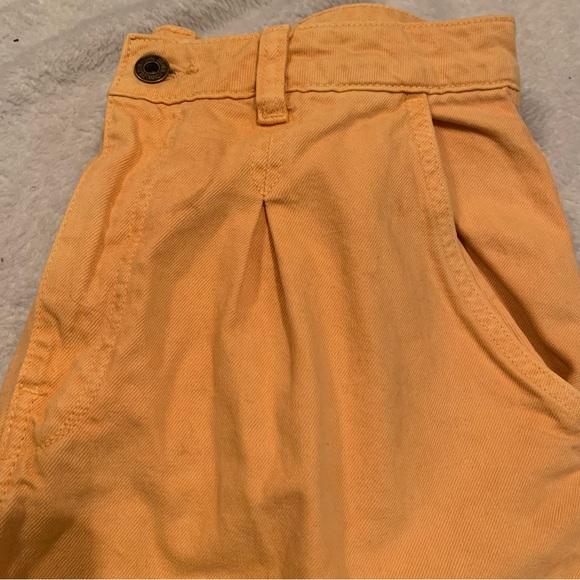🩳 ORANGE CREAMSICLE Zara High Waisted Shorts - Picture 3 of 4